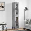 vidaXL Highboard Concrete Grey 34.5x34x180 cm Engineered Wood