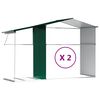 vidaXL Garden Shed Green 277x279x179 cm Galvanised Steel
