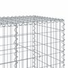 vidaXL Gabion Basket with Cover 200x100x100 cm Galvanised Iron