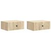 vidaXL Wall-Mounted Bedside Cabinet 2 pcs Sonoma Oak 49 x 34.5 x 20 cm