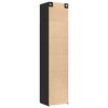 vidaXL Slim Storage Cabinet Black 50x42.5x225 cm Engineered Wood