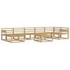 vidaXL Outdoor Sofa Set 8 pcs White Solid Acacia Wood