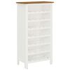 vidaXL Wine Cabinet 56x32x110 cm Solid Oak Wood