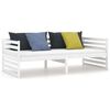 vidaXL Day Bed without Mattress White Solid Wood Pine 90x200cm