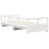 vidaXL Daybed without Mattress White 90x200 cm Solid Wood Pine