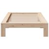 vidaXL Bed Frame without Mattress 90x190 cm Single Solid Wood Pine