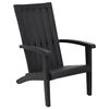 vidaXL Garden Adirondack Chair Black Polypropylene