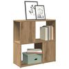vidaXL Book Cabinet Artisan Oak 60x24x63 cm Engineered Wood