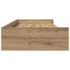 vidaXL Bed Frame with Drawer Artisan Oak 80 x 200 cm Engineered Wood