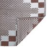 vidaXL Outdoor Rug ARAKIL Brown and white 300 x 400 cm PP