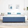 vidaXL Bed Frame Blue 200 x 200 cm Corduroy fabric