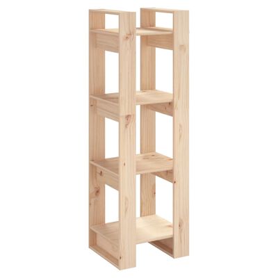 vidaXL Book Cabinet/Room Divider 41x35x125 cm Solid Wood Pine