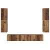 vidaXL TV Cabinet Set Wall-mounted 7 pcs Old Wood Engineered Wood