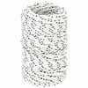 vidaXL Multipurpose Utility Rope 2 mm 25 m White Polyester