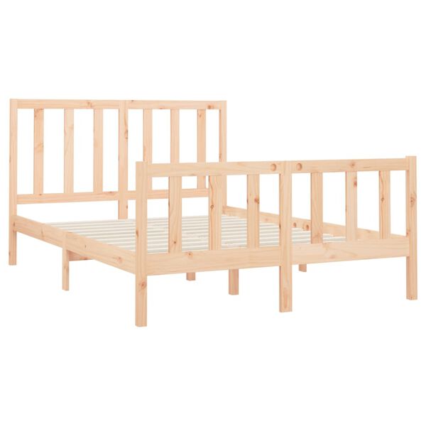 vidaXL Bed Frame without Mattress 160x200 cm Solid Wood Pine