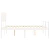 vidaXL Senior Bed without Mattress White 160x200 cm Solid Wood