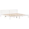 vidaXL Bookcase Bed without Mattress White 180x200 cm Super King Solid Wood Pine
