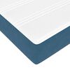 vidaXL Box Spring Bed with Mattress Dark Blue 80 x 220 cm Fabric