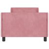 vidaXL Children's Bed Frame with Headboard Pink 90 x 200 cm Velvet