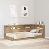 vidaXL Storage Headboard with Shelf Artisan Oak 90 cm Engineered Wood