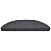 vidaXL Stair Mats 20 pcs 56x17x3 cm Anthracite Half Round