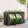 vidaXL Wheelie Bin Storage for 3 Bins Anthracite 204 x 77.5 x 121.5 cm
