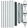 vidaXL Fence Post Green 10 x 1.6 m (13 mm mesh) Steel and PVC
