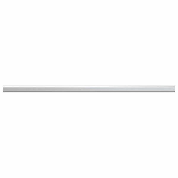 vidaXL Closet Rod 2 pcs Silver 764 x 15 x 29 mm Aluminium Alloy