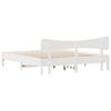 vidaXL Bed Frame without Mattress White 180x200 cm Super King Solid Wood Pine