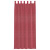 vidaXL Voile Curtains with Rod Pockets 2 pcs Wine Red