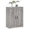 vidaXL Wall Mounted Cabinet Grey Sonoma 69.5x34x90 cm Engineered Wood