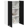 vidaXL Hanging Cabinet Black Oak 60 x 31 x 100 cm Engineered Wood