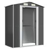 vidaXL Garden Shed Anthracite 192x108x223 cm Galvanised Steel