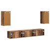 vidaXL TV Cabinet Set Wall-mounted 5 pcs Old Wood Engineered Wood