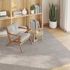 vidaXL Area Rugs Square LUGO Cream and Taupe 120 x 120 cm Polyester