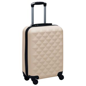 vidaXL Hardcase Trolley Gold ABS