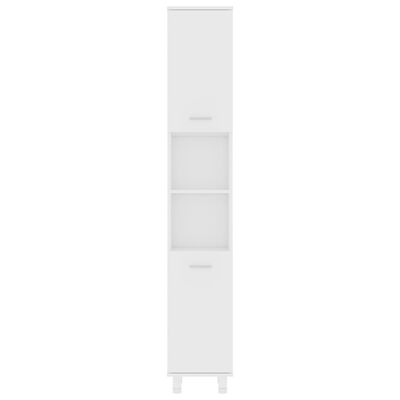 vidaXL Bathroom Cabinet White 30x30x179 cm Engineered Wood
