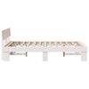 vidaXL Bed Frame with Headboard White 140 x 190 cm Solid Pine Wood
