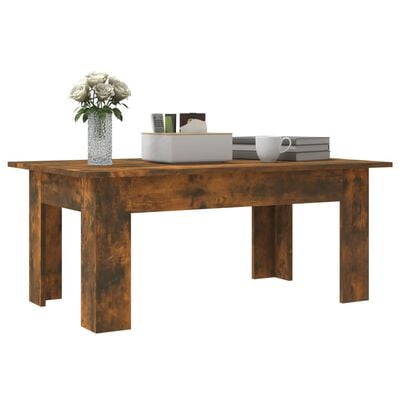 vidaXL Coffee Table Smoked Oak 100x60x42 cm Engineered Wood