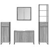 vidaXL Bathroom Furniture Set with Drawer Grey Sonoma Engineered Wood