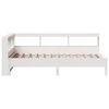 vidaXL Bookcase Bed without Mattress White 100x200 cm Solid Wood Pine
