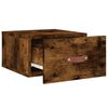 vidaXL Wall-mounted Bedside Cabinet Smoked Oak 35x35x20 cm