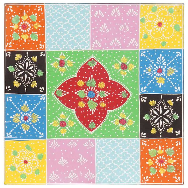 vidaXL Nesting Table Brown 38 x 38 x 41.5 cm Solid Mango wood