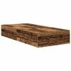 vidaXL Storage Bed Frame Old Wood 80 x 200 cm Engineered Wood