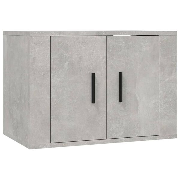 vidaXL 2 Piece TV Cabinet Set Concrete Grey Engineered Wood