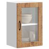 vidaXL Kitchen Wall Cabinet with Glass Door&nbsp;Porto Old Wood