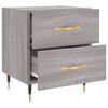 vidaXL Bedside Cabinet Grey Sonoma 40x35x47.5 cm Engineered Wood
