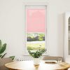vidaXL Pleated Blind Pink 50x100 cm Fabric Width 49.4 cm Polyester