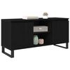 vidaXL TV Cabinet Black Oak 104 x 35 x 50 cm Engineered Wood