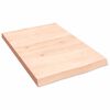 vidaXL Bathroom Countertop 40x60x(2-4) cm Untreated Solid Wood